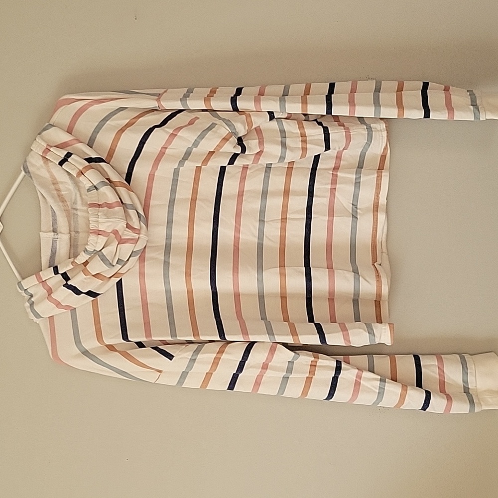2/$15 Striped Summer Hooded Top - Picture 6 of 6